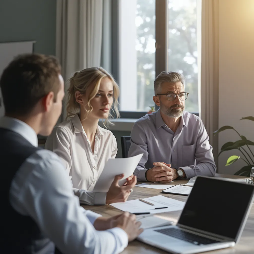 Unser Team bei einer Besprechung